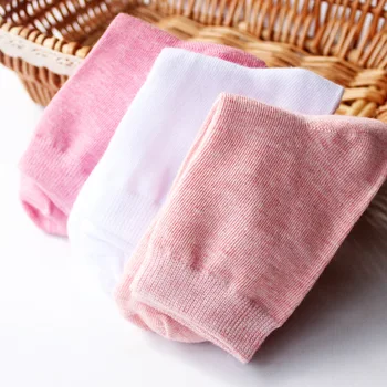 

Candy Color Women Pink Socks Autumn Korean Style Cotton Medium Cute Socks for Ladies 237