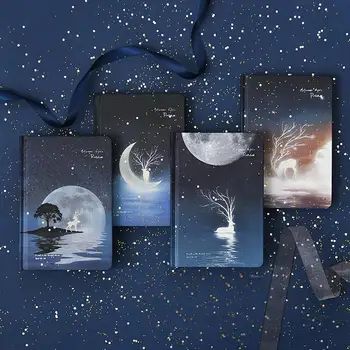 

Luminous Lake Moon Elk Schedule Notebook Notepad Diary Book School Office Home Stationery