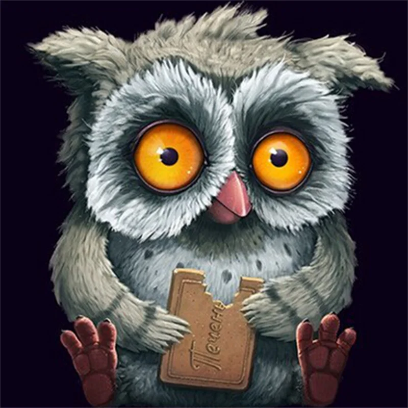 5D DIY Diamond Painting Full Square Owl Animal Painted Mosaic Embroidery Cross stitch Christmas Decorations For Home | Дом и сад