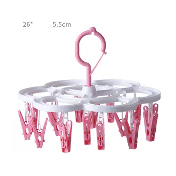 

Cloth Hanger Clips Multifunction Clothespin Travel Supplies Foldable Clothes Rack Drying Cloth Hanger Socks Drying Racks