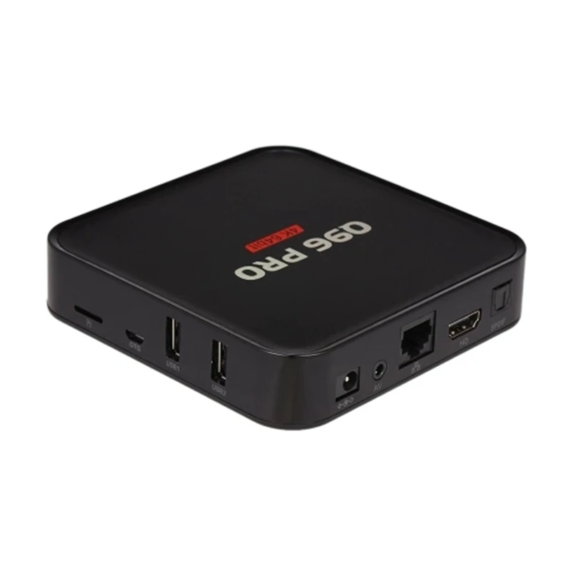 FULL-Q96 PRO Android 7,1 Smart tv Box Amlogic S905 четырехъядерный 64 бит H.265 UHD 4K 1 ГБ/8 ГБ 2,4G WiFi 100M LAN HD медиаплеер wi-Fi