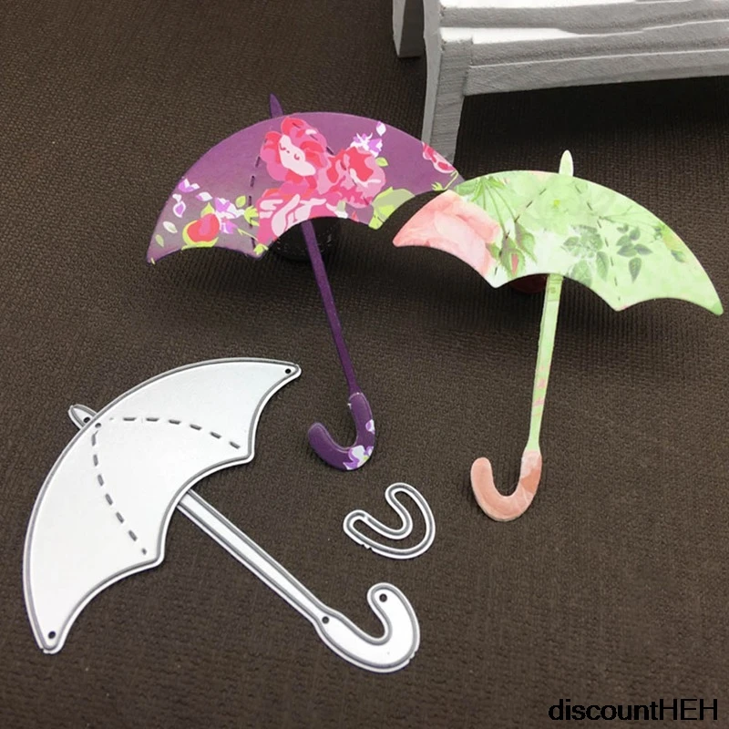 Umbrella Metal Cutting Dies Stencil for Scrapbooking Paper Embossing Card Xmas 