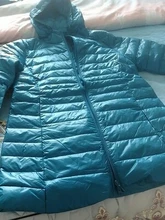 Las mujeres chaqueta de invierno cálido chaquetas larga de las mujeres de blanco chaqueta de plumón de pato 5XL 6XL 7XL ultraligero con capucha portátil abrigo