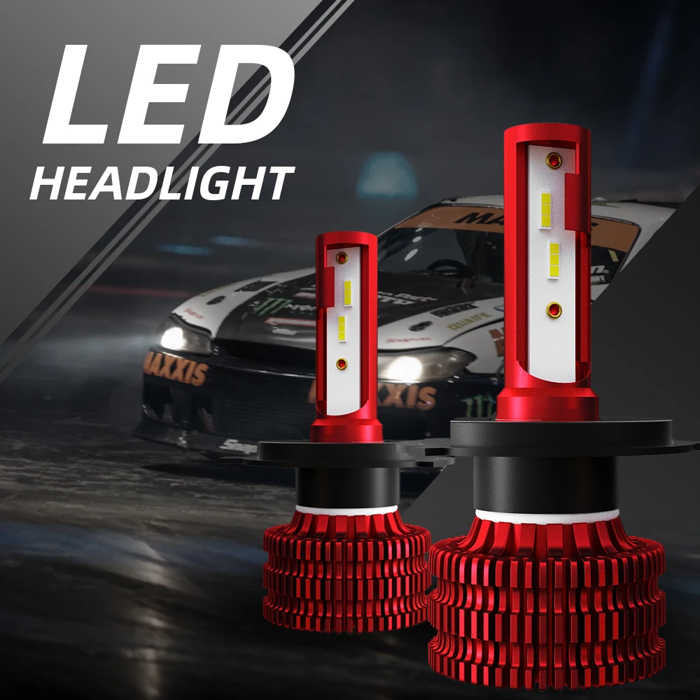 kingsofe K5 40W 8000LM LED Light Bulb for Cars h1 h4 h7 h8 h9 h11 Headlight HB2 Hi/Lo Hb3 Hb4 9005 9006 Auto Car Lamp 6000K | Автомобили и