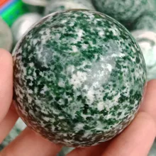 DHXYZB 55-70 мм натуральный Нефритовый камень Qinghai Хрустальный хрустальный шар рок минеральная Рэйки, лечение чакры домашний Декор подарок