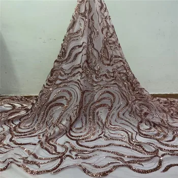 

New design 3d lace fabric with Sequins 3d flower embroidered lace appliques French tulle lace fabric 5yards for dresses jh82-499