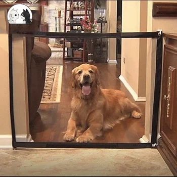 

Magic Pet Fence Barrier Folding Safe Guard Dog Gate Indoor Outdoor Dog Baby Separation Protect Safe Fence Enclosure Pet Supplies