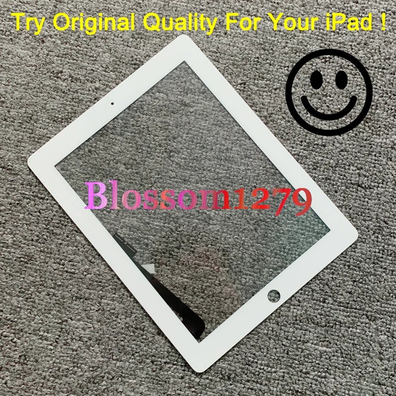 10 шт. сенсорный экран дигитайзер стеклянная панель для Apple iPad 1 2 3 4 5 6 7 mini Air Pro с клейкой заменой