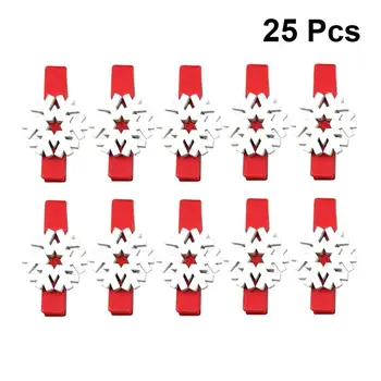 

25Pcs Clips Eco-friendly Decorative Durable Portable Cute Creative Mini Photo Clip Mini Clothespin for Dorm Office Home