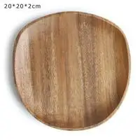 20X20X2cm Натуральное дерево неправильный овал плиты твердые Lovesickness деревянный фруктовый поднос для посуды набор посуды на ужин десерт фруктовый закусочный хлеб - Цвет: 20X20X2cm
