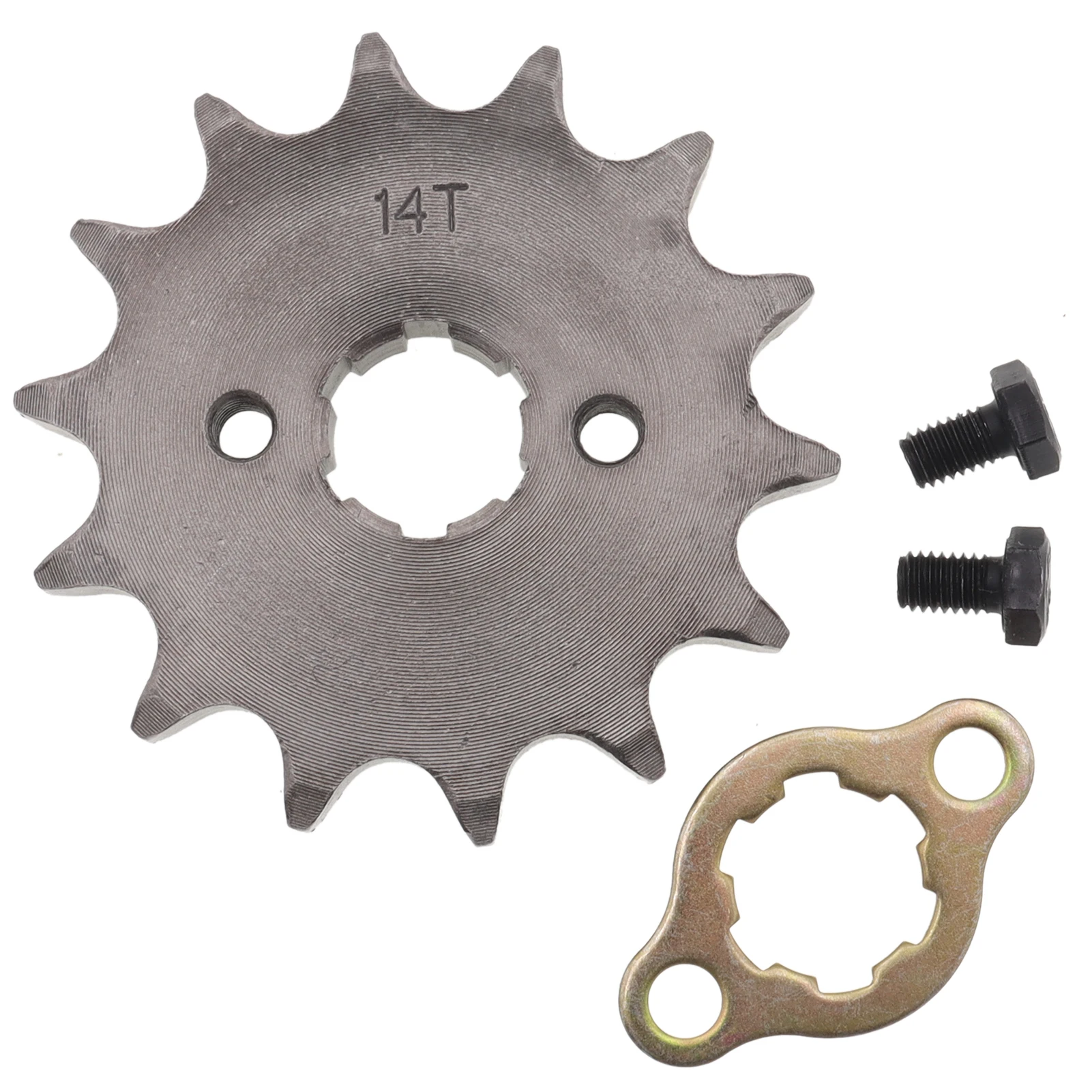 Front Engine 530# 20mm 10T 11T 12T 13T 14T 15T Teeth Chain Sprocket With Retainer Plate Locker for Motorcycle Dirt Bike ATV engine sprocket