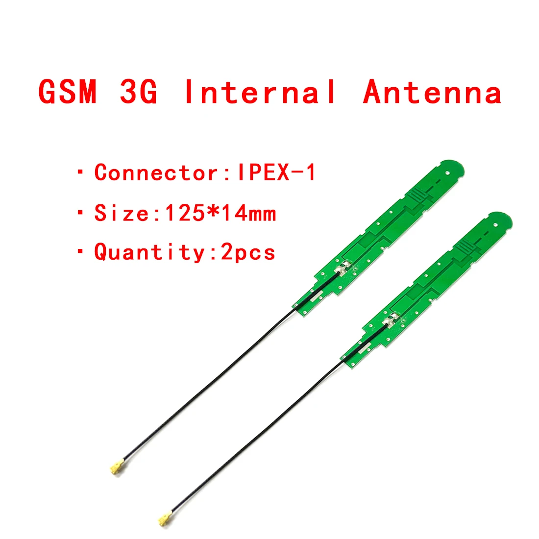 2PCS GSM 3G Built-in Antenna PCB Plate Aerial Internal IPEX Connector#2 bevel connector built in angle profile connector for 2020 3030 4040 4545 aluminum linear rail 0 degree 90 degree