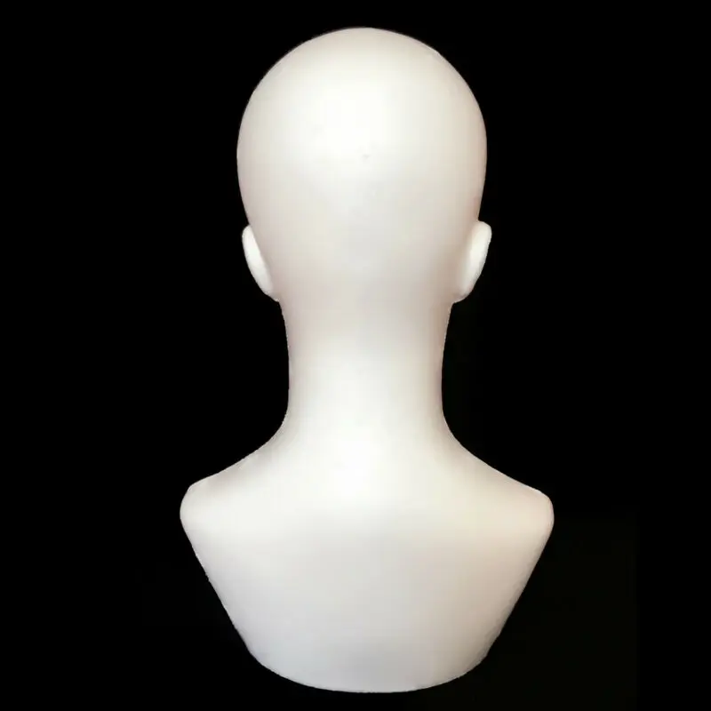 1" пенополистирол манекен мужчины дисплей голова бюст плечо реалистичный парик Манекен 38 см высота дисплей Модель
