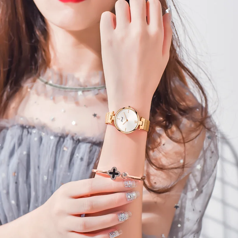 

DOM Brand Genuine Product Simple Casual Quartz Watch New Style Elegant Goddess Watch Women's Ultra-Thin Waterproof WOMEN'S Watch
