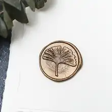 Листок гинкго печать воска/набор запечатывания воска/Пользовательские Свадебные печати/печать свадебного приглашения/