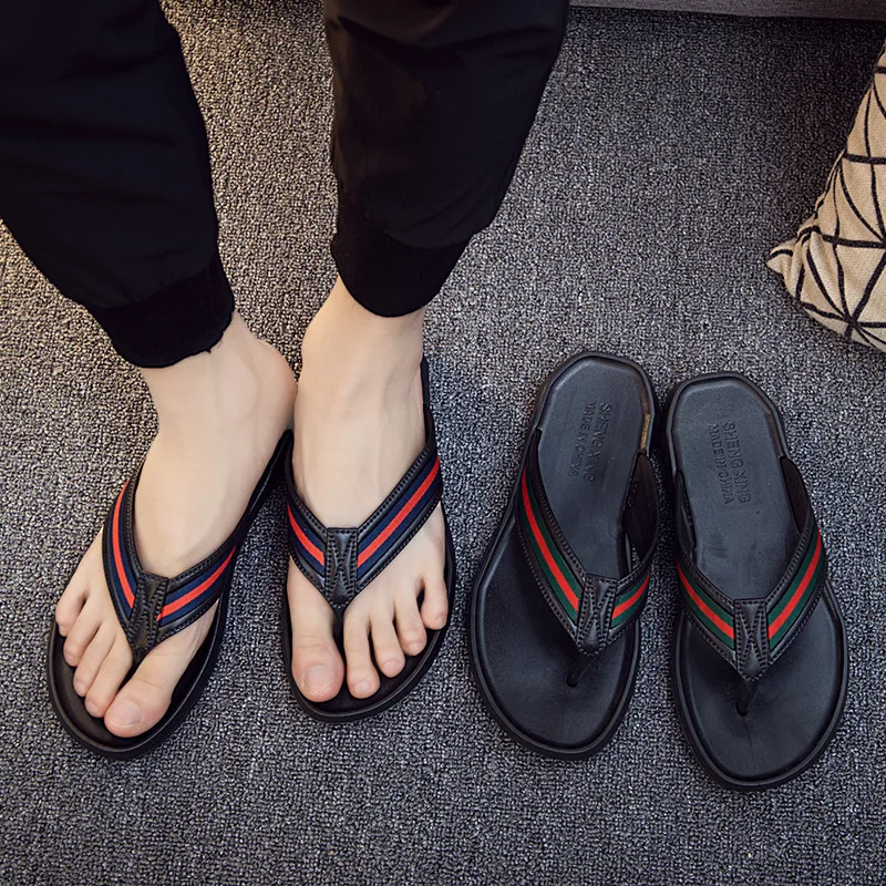 

Summer Fashion Flip-flops Men's Fashion Outdoor Slipper Men's Outer Wear Men Flip-flop Cool Korean-style Slippers Anti-slip Sand