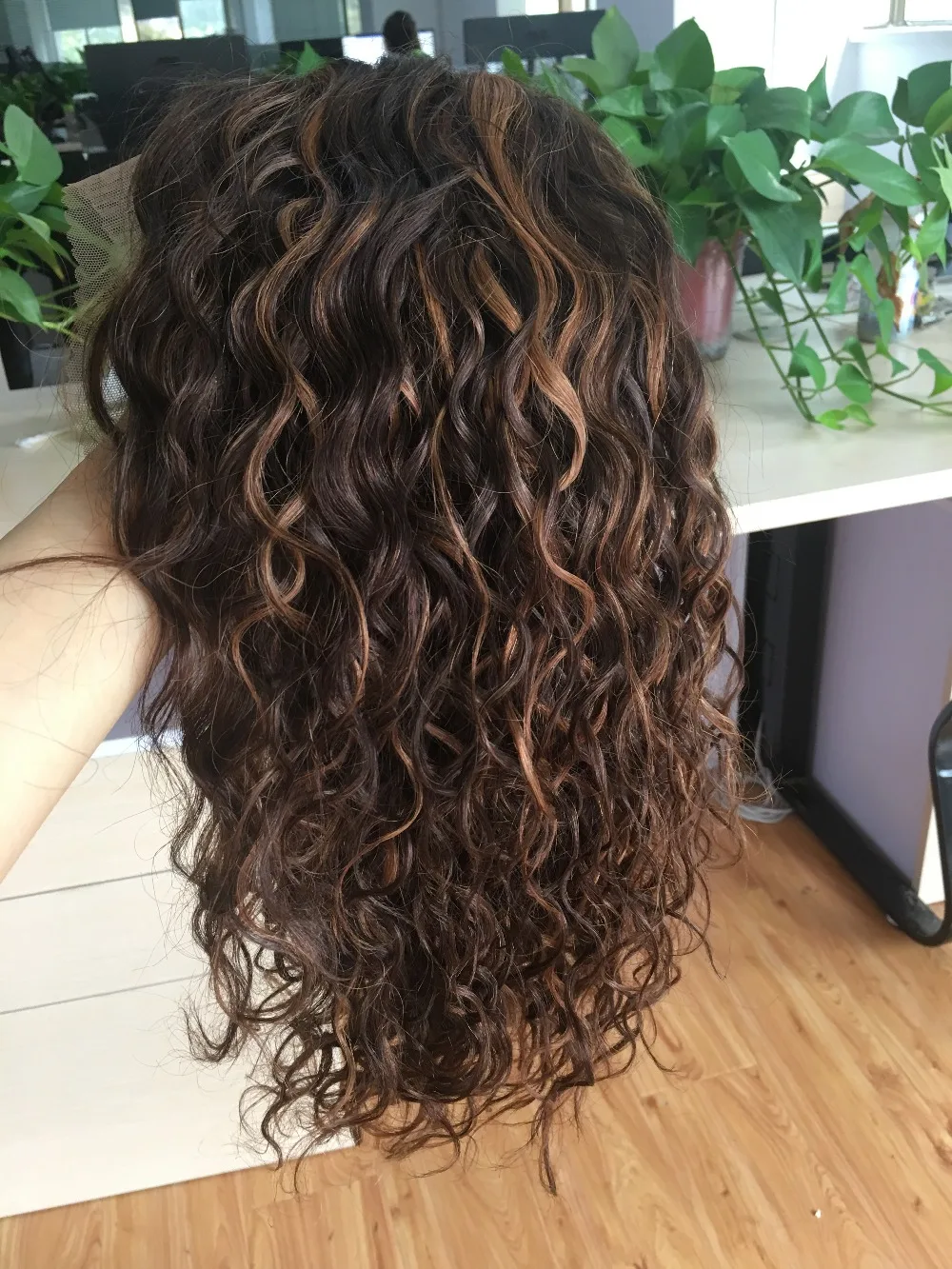 Hanne cabelo brasileiro onda natural 150% frente