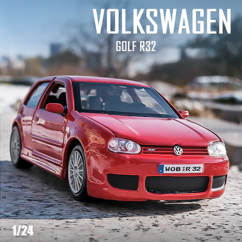 

Модель автомобиля Maisto 1:24 Volkswagen Golf R32 из сплава, модель автомобиля из литого под давлением, имитация автомобиля, украшение коллекции, подарок, игрушка