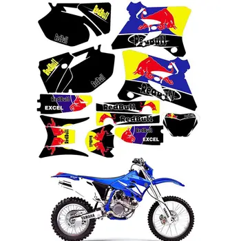 

For YAMAHA WRF250F WRF450F 2003 2004 Customized Number Graphics Backgrounds Stickers Kit Decal