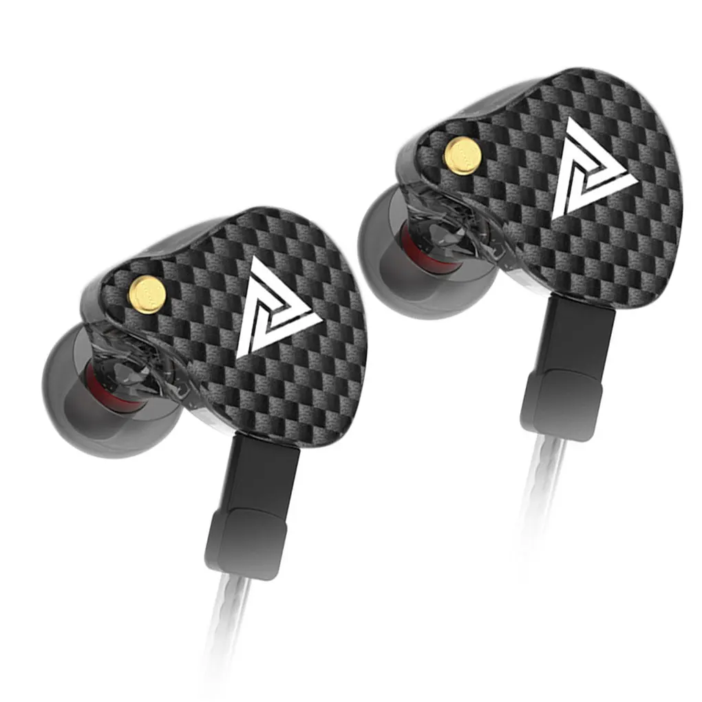 Новинка, наушники QKZ VK4, проводные наушники, спортивные наушники HIFI с шумоподавлением, наушники-вкладыши, съемный кабель, наушники с микрофоном