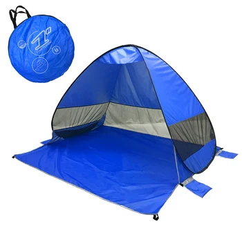 

Beach Tent Automatic 2 Seconds Speed Open Sun Protection UV Foldable Outdoor Camping Summer Tents Family Tourist Sun Shelter