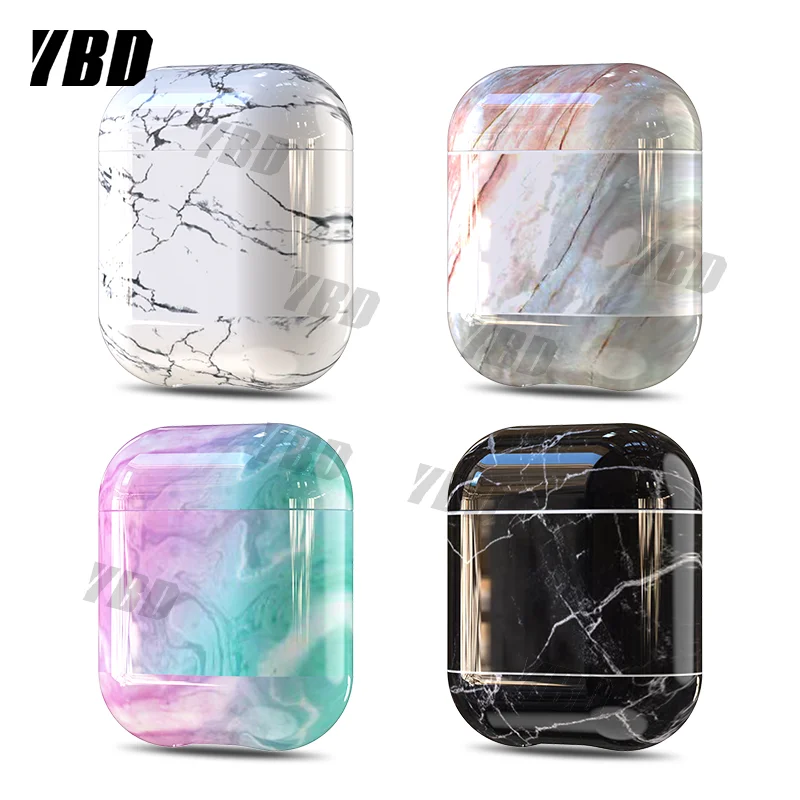 YBD чехол для оригинального Apple Airpods Pro Чехол под мрамор для Airpods 2 1 чехол Аксессуары для наушников Air Pods Чехол Коробка Coque
