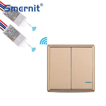 

Wireless Light Switch Remote Control Wall Switch up to 50m Ceiling Lamps Lighting LED Bulbs RC No Wire, Quick Create 110V 220V