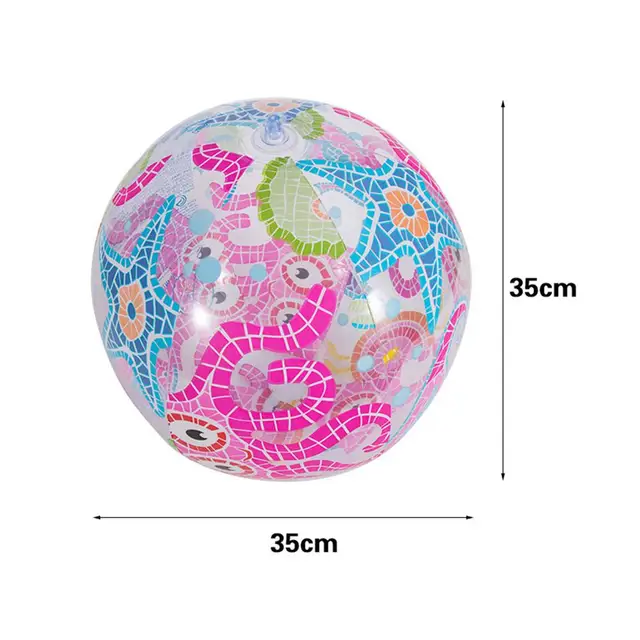 Children's Inflatable Water Ball Outdoor Swimming Toys PVC Inflatable Beach Ball Children's Toys Elastic Float Ball Interactive 6