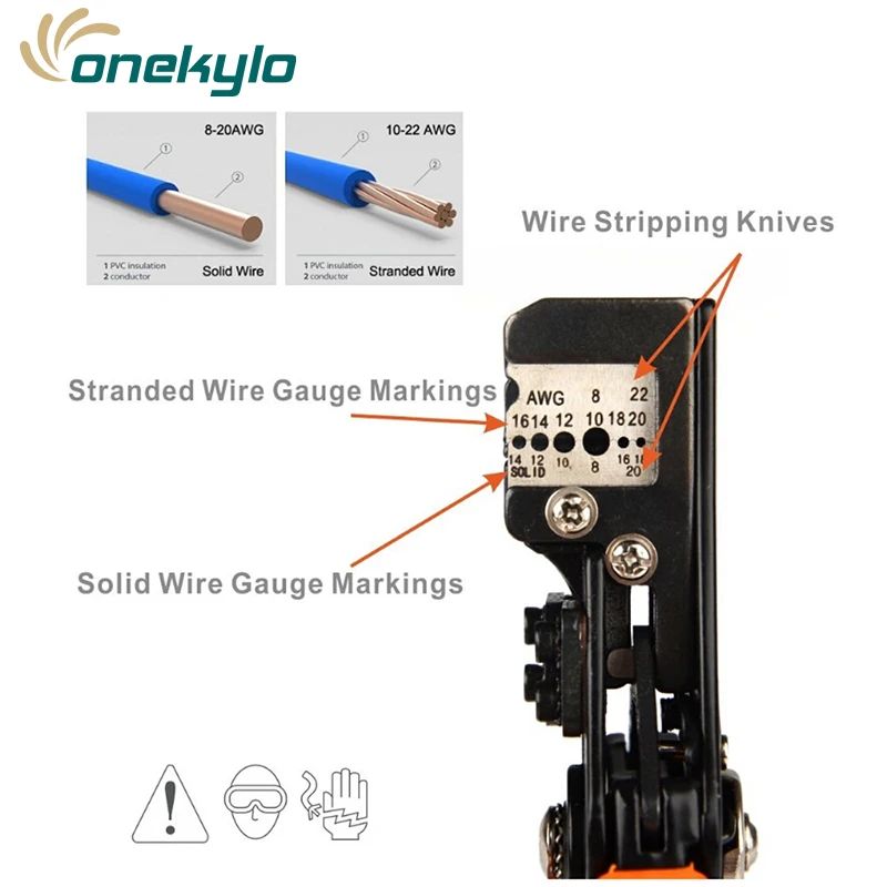 IWS-0822 Multifunction Wire stripper manual stripping pliers multi-function electrician wire cutters IWISS tool plier