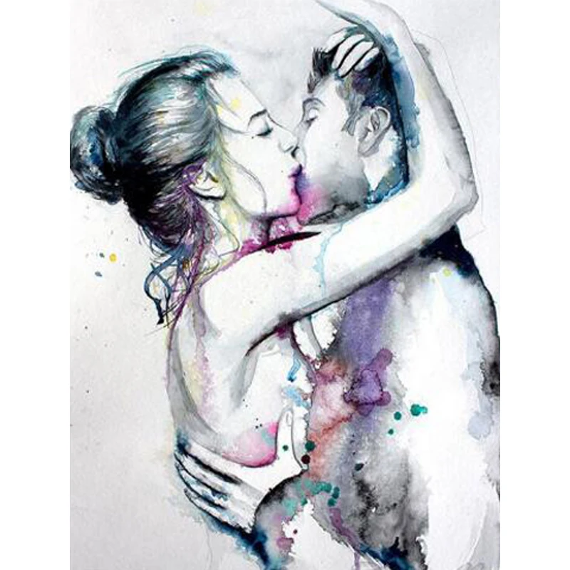 5D Diy Love Kiss Nude Couple Diamond Painting Mosaic Pictures Embroidery Cross Stitch Kit Needlework Gifts Home Decor |