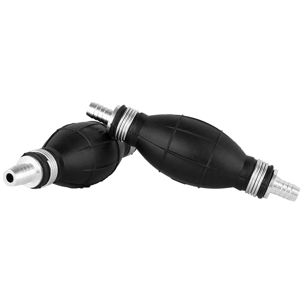 Manual Fuel Pump Line Hand Primer Bulb Petrol Diesel Liquid Oil Gas Water Tansfer Rubber Tube Aluminum For Car Boat 6/8/10/12mm