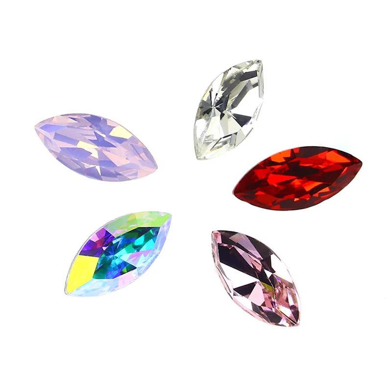 Horse Eye Crystal Rhinestones Pointed Back Fancy Stone Diy Craft 3D