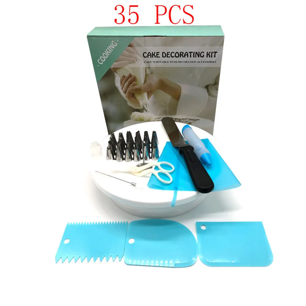 

35 PCS Nozzles for Confectionery Bag Cake Icing Decorating Tools Confectionery Nozzles Cream Nozzles Reusable Pastry Bag
