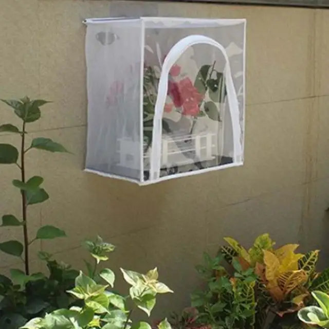 Rovarháló Ketrec Pillangó Élőhely -Kritter Megfigyelő Doboz Hernyóház Dupla Cipzár Rovar Terrárium - Image 4