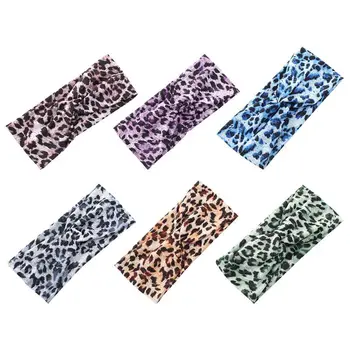 

6pcs Cross Knotted pattern Broadside Headbands Cross Headbands Elastic Headbands for Sport