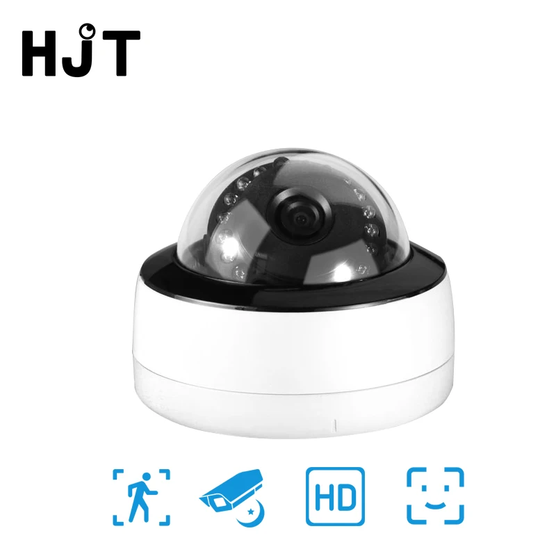 HJT Full HD POE аудио 1080P 2.0MP Onvif ip камера двойной светильник с источником ночного
