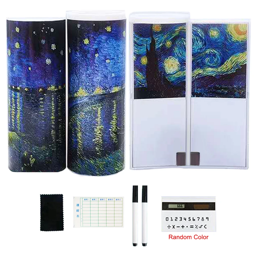 Creative Pencil Case Multi-functional Kawaii Little Fresh And Lovely Boy Girl Stationery Storage Box With Solar | Канцтовары для