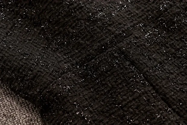 Маленький ароматный шерстяной твидовый комплект из двух предметов зимний женский элегантный короткий жакет с длинным рукавом+ платье-жилет без рукавов с кисточками