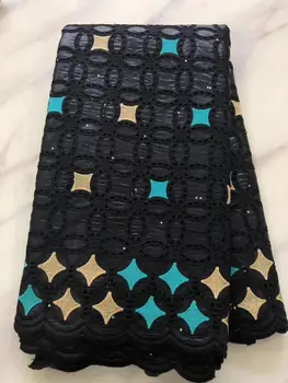 

5 Yards 2020 African Bazin Riche Fabric with Brode Latest Design Fashion Embroidery French Net Lace Fabric Nigerian Bazin Fabric