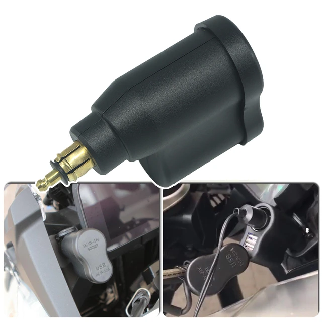 Für BMW F800GS R1250GS R1200GS ADV F900R F900XR wasserdichte Motorrad  Ladegerät Steckdose Zigarette Leichter Adapter Led-anzeige - AliExpress