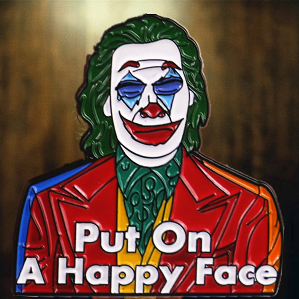 Фильм Джокер Косплей Брошь сплав реквизит Поклонники коллекции Хэллоуин сцена