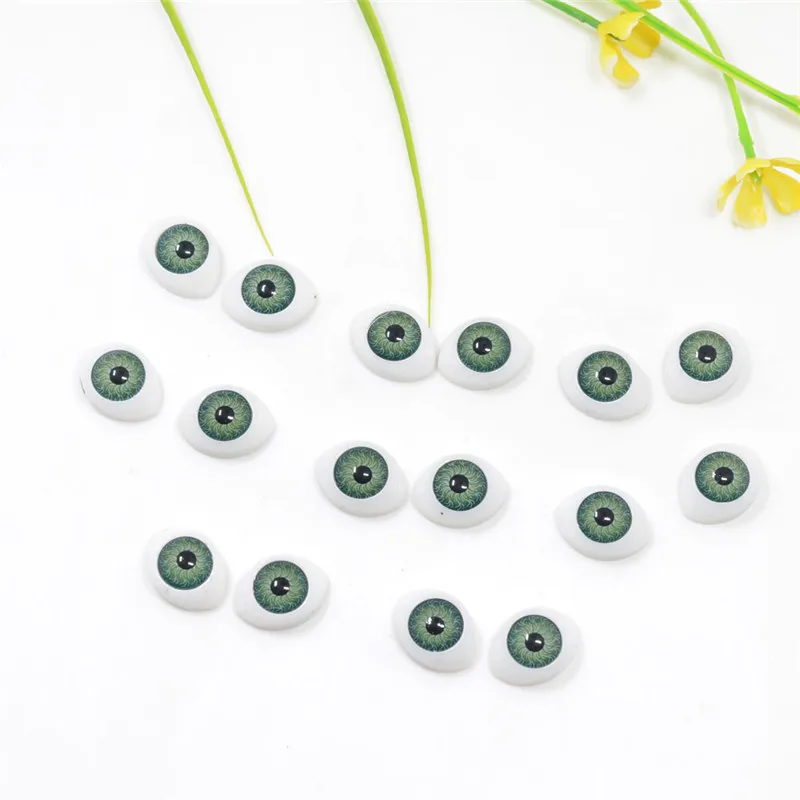 60pcs/Pack 10*15mm Mixture Halloween Colorful Magic Eyes DIY Crafts Projects Craft Sewing DIY Dolls Accessories Eyes Handmade