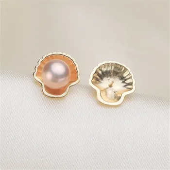 

Plated Silver Earrings Mountings Pearl Ear Wires Earrings Hook Findings Settings for DIY Stud Earrings Jewelry Making Findings
