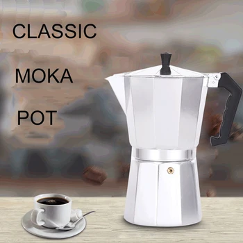 

Aluminum Alloy Italian Exquisite And Durable Mocha 10angle Coffee Maker Mocha Coffee Pot Household Durable Coffee Machine