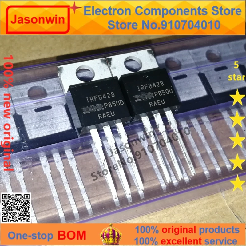 100% nuevo 50 unids/lote original MOSFET IRFB428PBF 40V130A IRFB428 TO ...