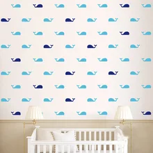 3326 горячая Распродажа, простые настенные наклейки с северным Китом, съемные декоративные наклейки для детской комнаты, спальни