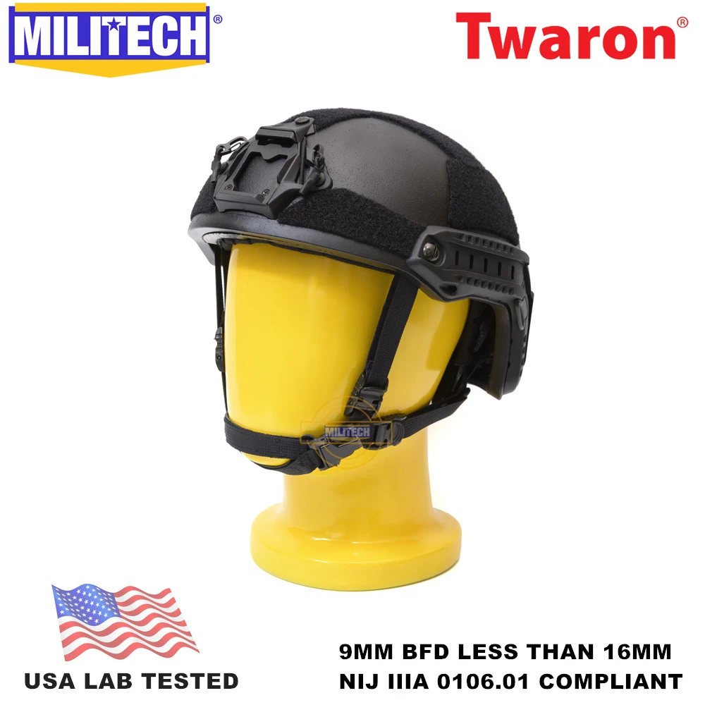 MILITECH NIJ IIIA 3A 0106.01 Dial Liner High Cut Ballistic Bulletproof Helmet MILITECH NIJ IIIA 3A 0106.01 Dial Liner High Cut Ballistic Bulletproof Helmet