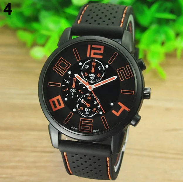Fashion Style Student Sports Watch Children's Watch 8-18 years Old Military Wristwatch Silicone Strap Child Clock Kids hour C093 afbeelding