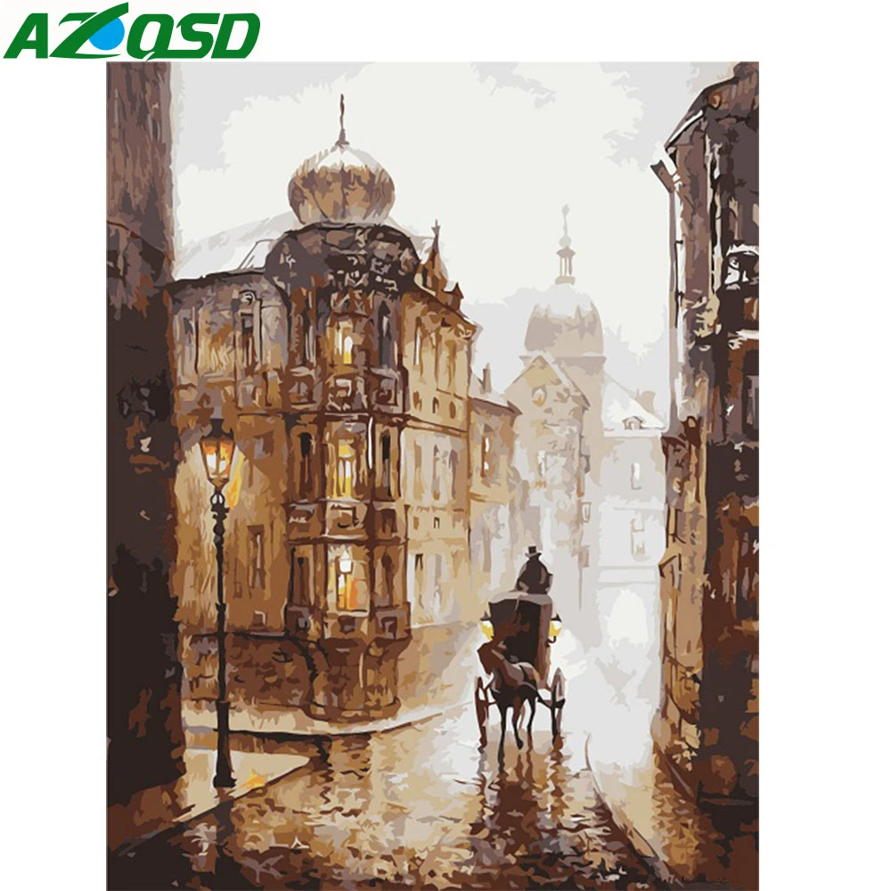 Waterfall Classical Propylene Paint By Numbers Kits For Adults DIY Painting Tool