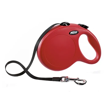 

FLEXI FLEXI CLASSIC TAPE - Flexi-belt leash for animals roulette size 5 m L red